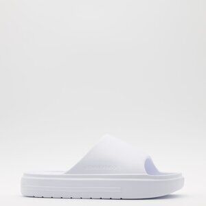 Converse Unisex Lightweight Cushioned Comfy Essential Slide Sandals White Size 7